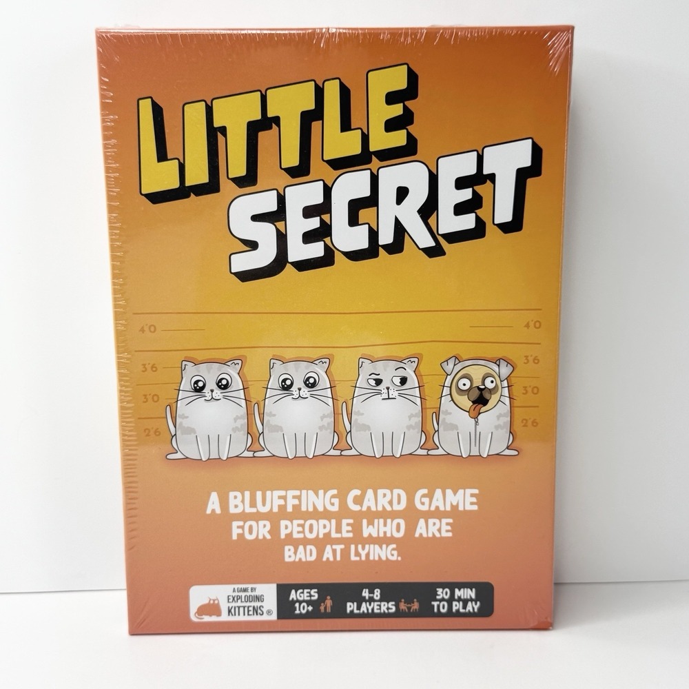 Exploding Kittens Little Secret Bluffing Card Game for Family and Friends